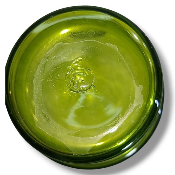 Vintage Blenko #7015s Olive Green Glass Pitcher - Picture 3 of 16